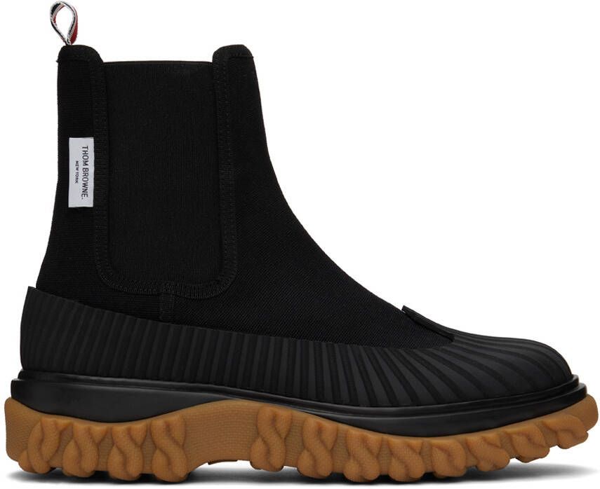 Thom Browne Black Duck Chelsea Boots - Picture 5