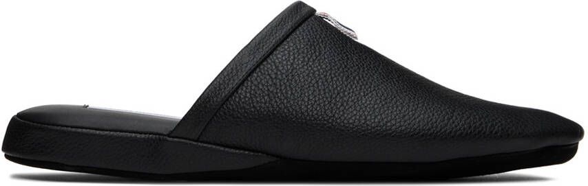 Thom Browne Black Grosgrain Tab Slippers - Picture 5