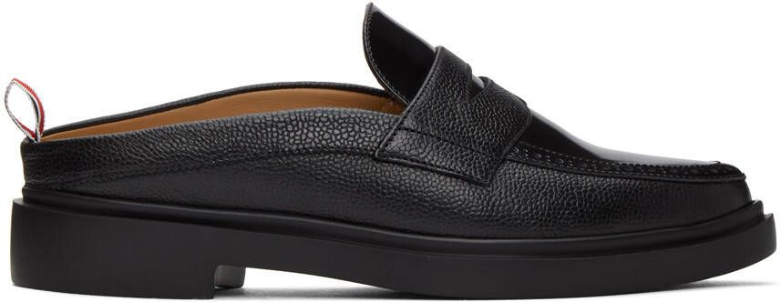 Thom Browne Black Lightweight Sole Slip-On Penny Loafers - Picture 4