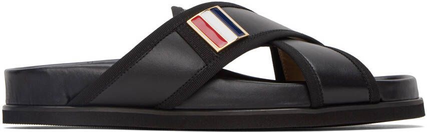 Thom Browne Black Loafer Sandals - Picture 5