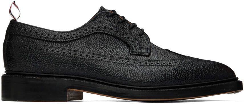Thom Browne Black Longwing Brogue Oxfords - Picture 6