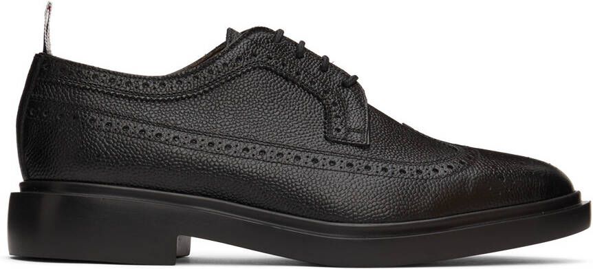 Thom Browne Black Longwing Brogues - Picture 5