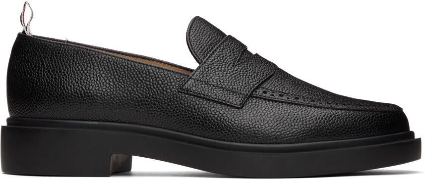 Thom Browne Black Penny Loafers - Picture 5