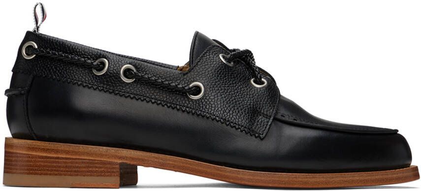 Thom Browne Black Perforated Loafers