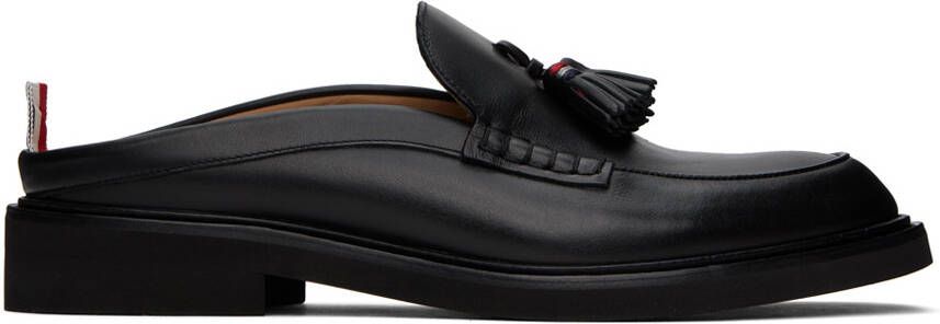 Thom Browne Black Tassel Loafer Mules - Picture 5