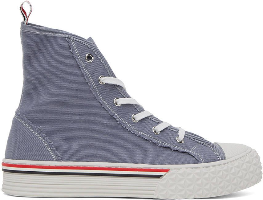 Thom Browne Blue Collegiate Sneakers - Picture 5