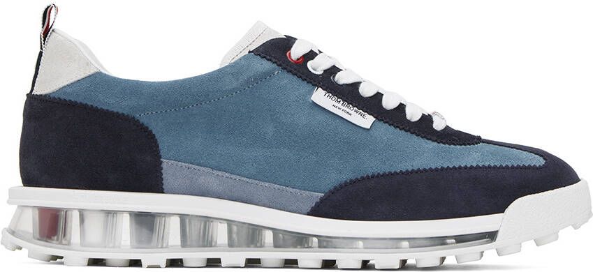 Thom Browne Blue Tech Runner Sneakers - Picture 4