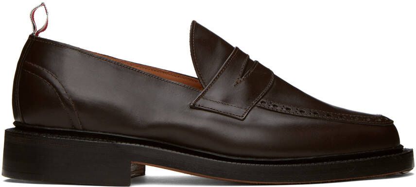 Thom Browne Brown Classic Penny Loafers - Picture 5