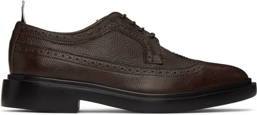 Thom Browne Brown Longwing Oxfords - Picture 5