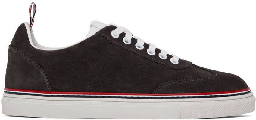 Thom Browne Gray Field Low-Top Sneakers - Picture 5