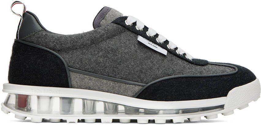 Thom Browne Gray Tech Sneakers - Picture 4