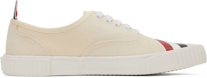 Thom Browne Off-White RWB Stripe Heritage Sneakers - Picture 5