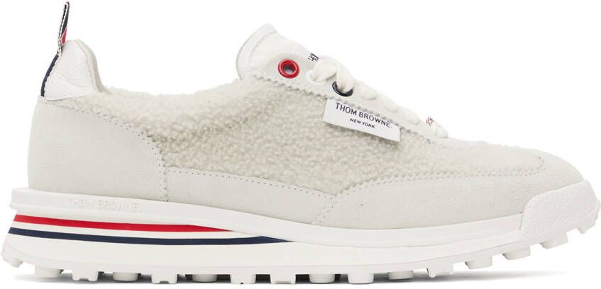 Thom Browne Off-White Shearling Tech Sneakers - Picture 5