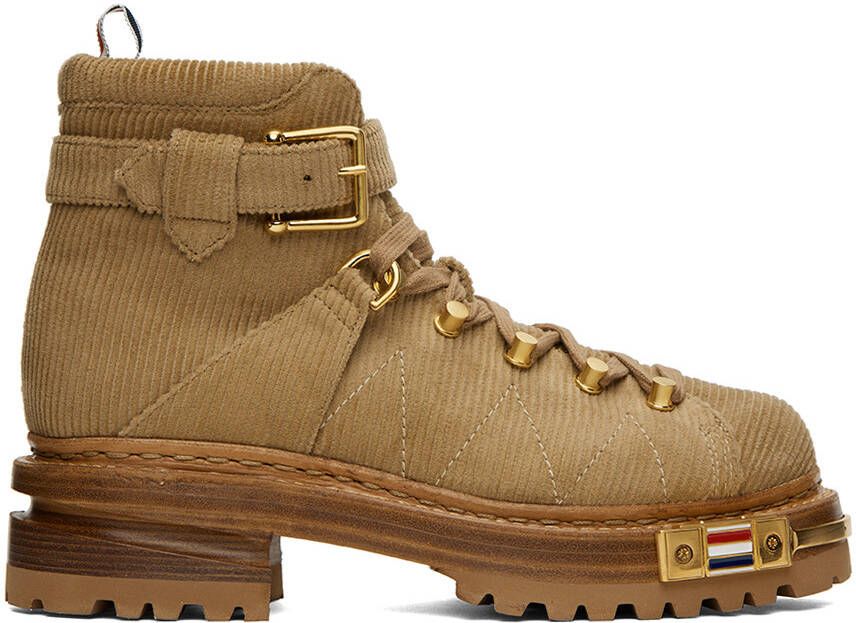 Thom Browne Tan Hiking Boots - Picture 5