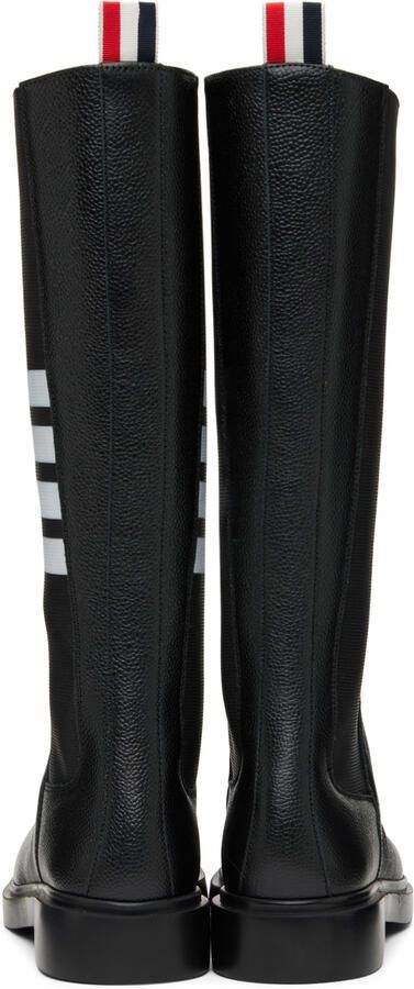 Thom Browne Black 4-Bar Chelsea Boots - Picture 5