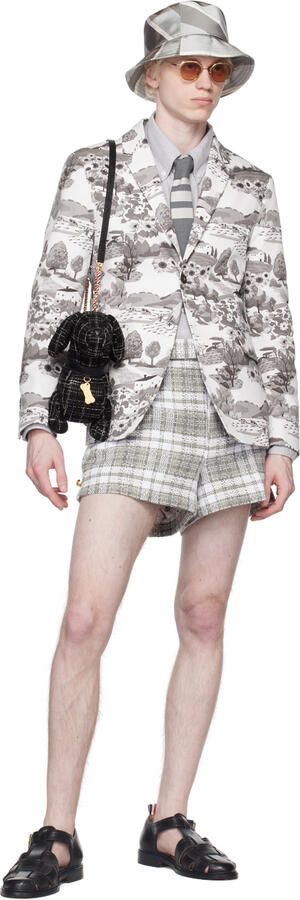 Thom Browne Black Brogued Fisherman Sandals - Picture 4