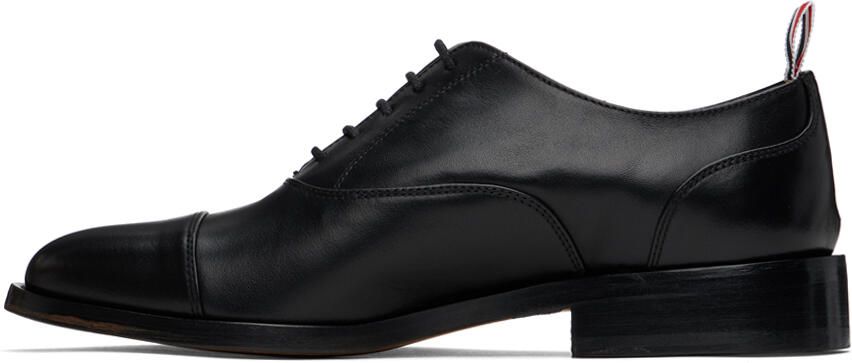 Thom Browne Black Cap Toe Oxfords - Picture 3