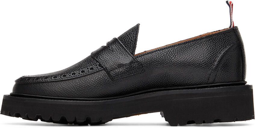 Thom Browne Black Classic Penny Loafers - Picture 4
