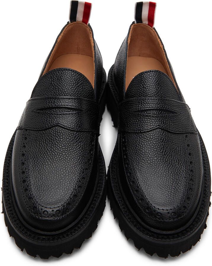 Thom Browne Black Classic Penny Loafers