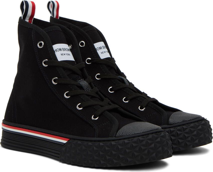 Thom Browne Black Collegiate Sneakers - Picture 2