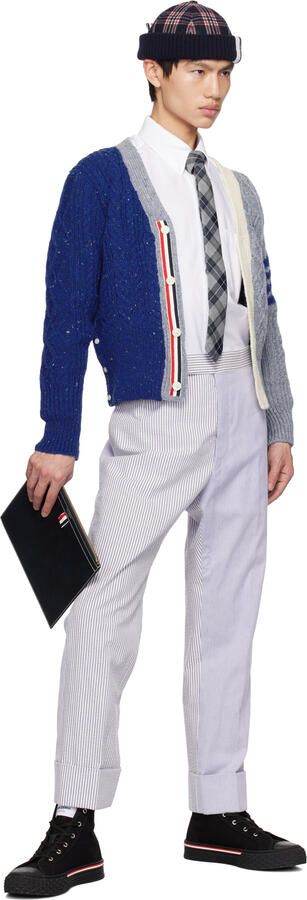 Thom Browne Black Collegiate Sneakers - Picture 4