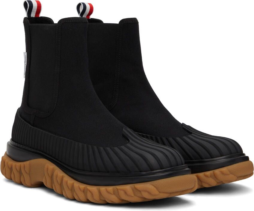Thom Browne Black Duck Chelsea Boots - Picture 2