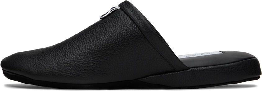 Thom Browne Black Grosgrain Tab Slippers - Picture 4