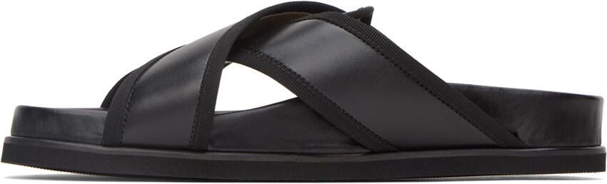 Thom Browne Black Loafer Sandals - Picture 4