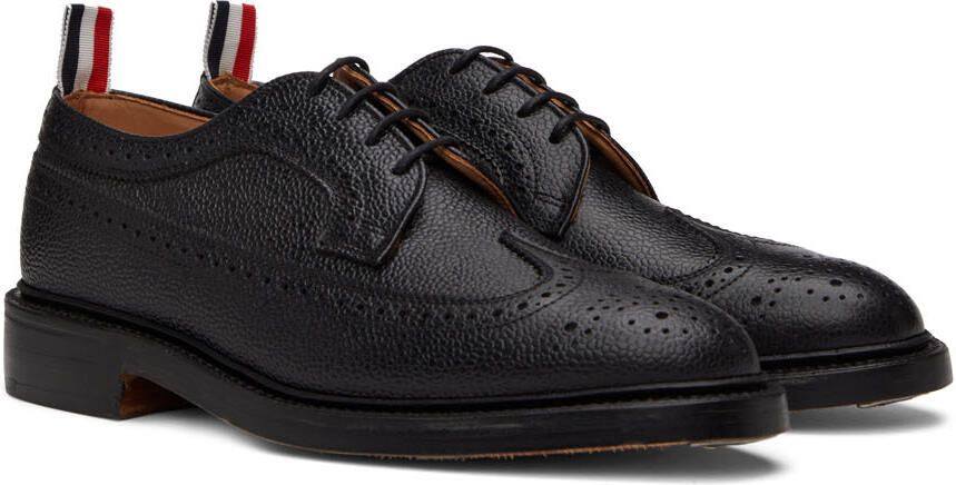 Thom Browne Black Longwing Brogue Oxfords - Picture 2