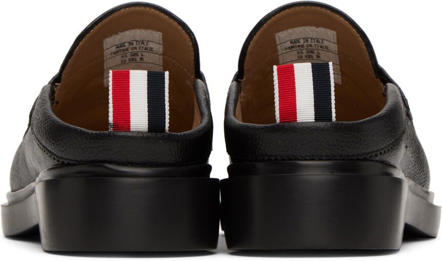 Thom Browne Black Pebbled Loafers