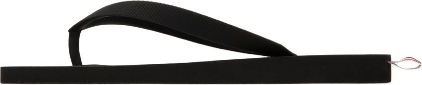 Thom Browne Black RWB Stripe Flip-Flops - Picture 4