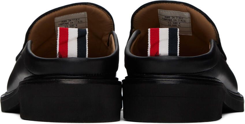 Thom Browne Black Tassel Loafer Mules