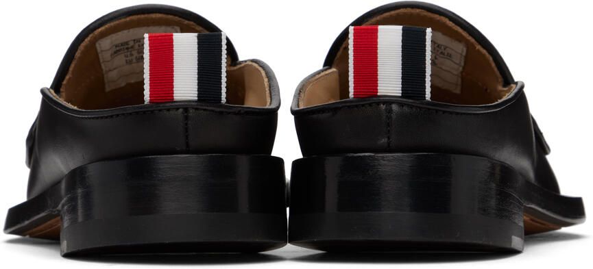 Thom Browne Black Varsity Penny Loafers