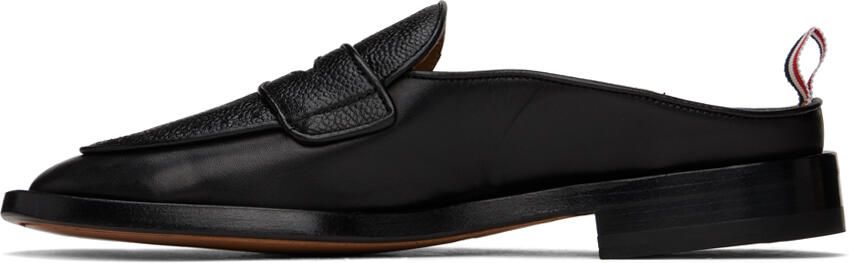 Thom Browne Black Varsity Penny Loafers - Picture 3