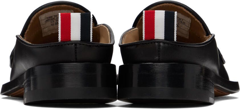 Thom Browne Black Varsity Penny Loafers