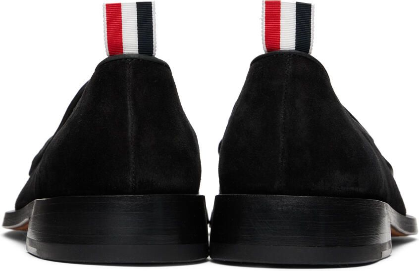 Thom Browne Black Varsity Penny Loafers