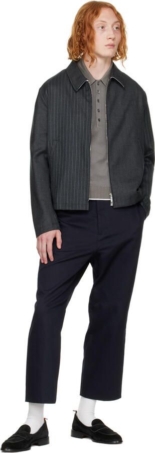 Thom Browne Black Varsity Penny Loafers - Picture 4