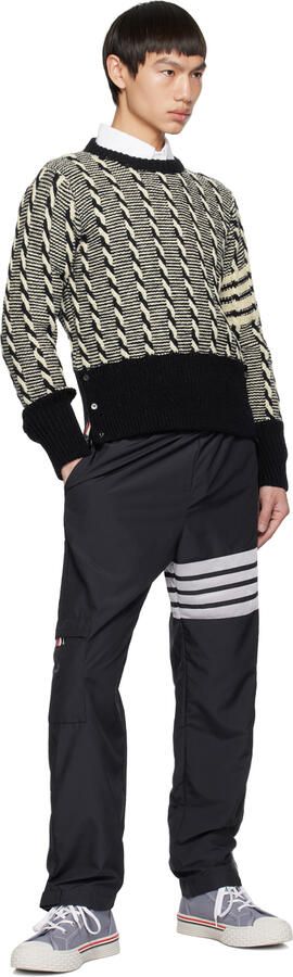 Thom Browne Blue Collegiate Sneakers - Picture 4