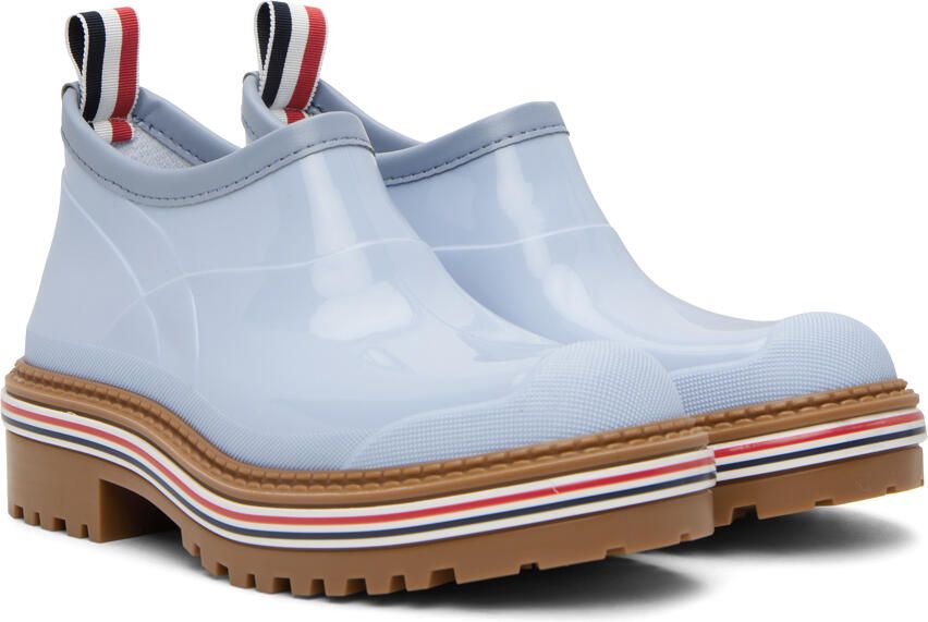 Thom Browne Blue Garden Chelsea Boots - Picture 2