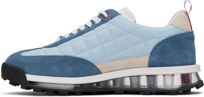 Thom Browne Blue Quilted Tech Runner Sneakers - Picture 3