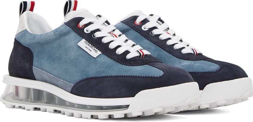 Thom Browne Blue Tech Runner Sneakers - Picture 2