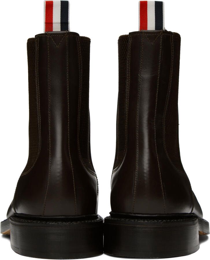 Thom Browne Brown Classic Chelsea Boots