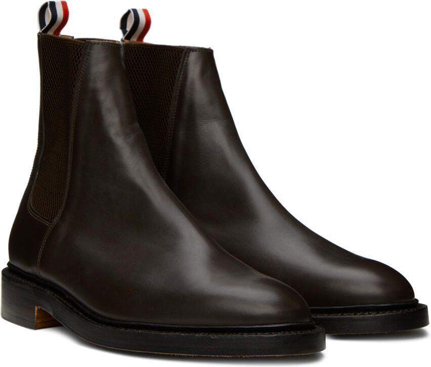 Thom Browne Brown Classic Chelsea Boots - Picture 2