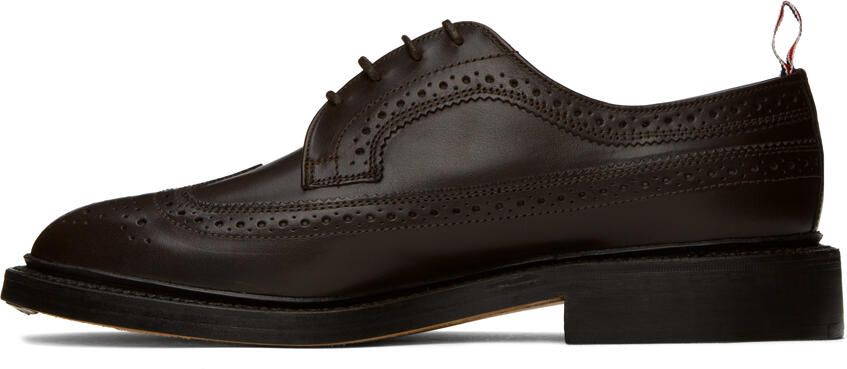Thom Browne Brown Classic Longwing Oxfords - Picture 3