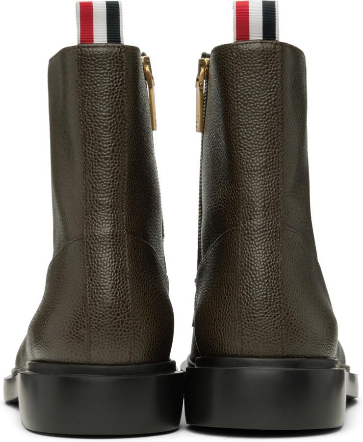 Thom Browne Brown Penny Loafer Boots