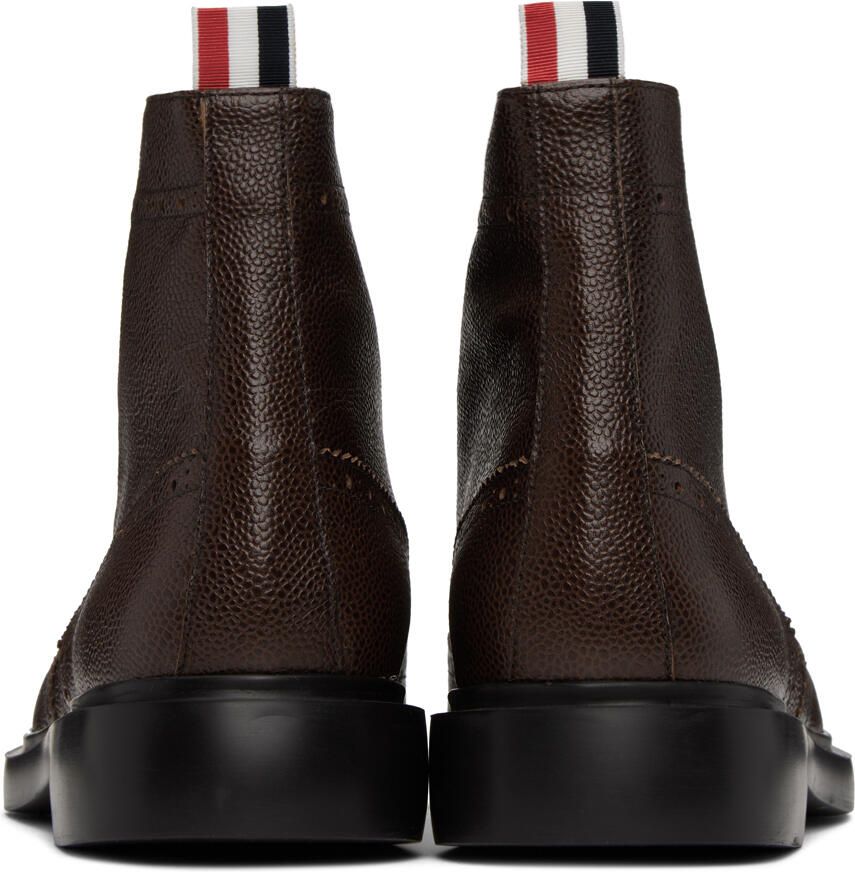 Thom Browne Brown Wingtip Boots