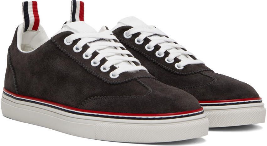 Thom Browne Gray Field Low-Top Sneakers - Picture 2