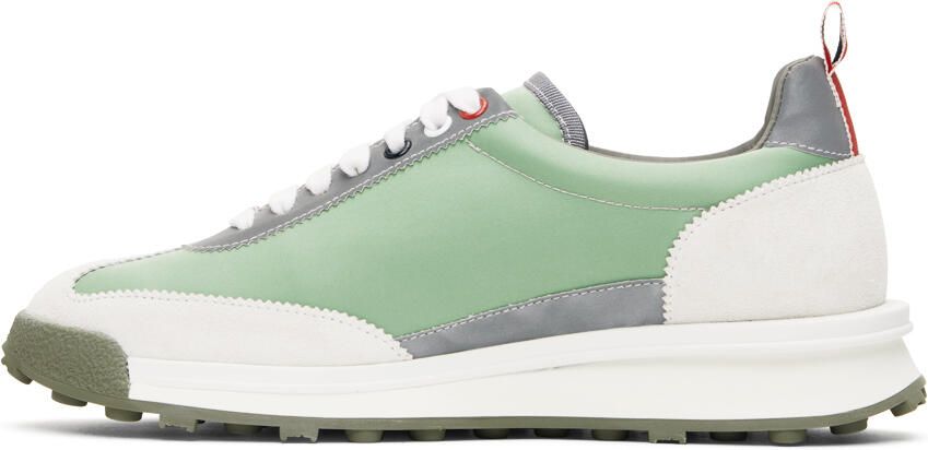 Thom Browne Green Reflective Nylon Tech Sneakers - Picture 3