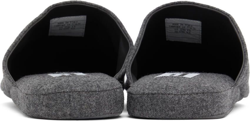Thom Browne Grey 4-Bar Slipper - Picture 2