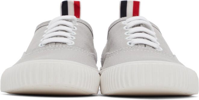 Thom Browne Grey Heritage Vulcanized Sneakers - Picture 3